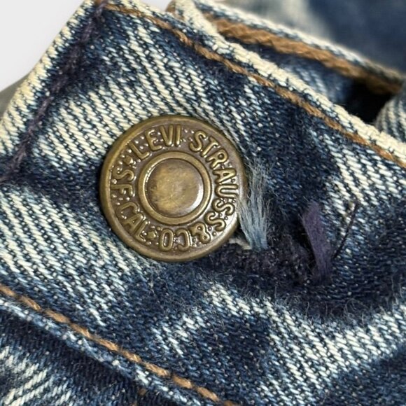 Vintage Levi's 90s Orange Tab 27 Waist Made in USA Blue Acid Wash Denim Retro - Picture 7 of 10